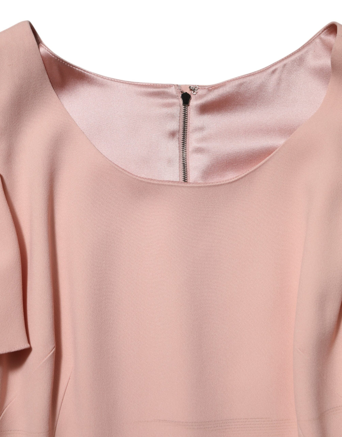 Dolce & Gabbana Pink Viscose Fit Flared Sheath Midi Women's Dress (Pre-Owned)