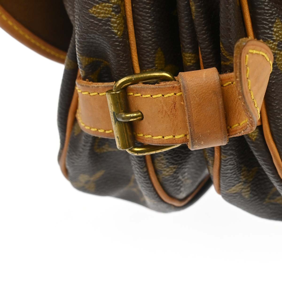 Louis Vuitton Saumur Monogram Canvas Brown Canvas Handbag (Pre-Owned)