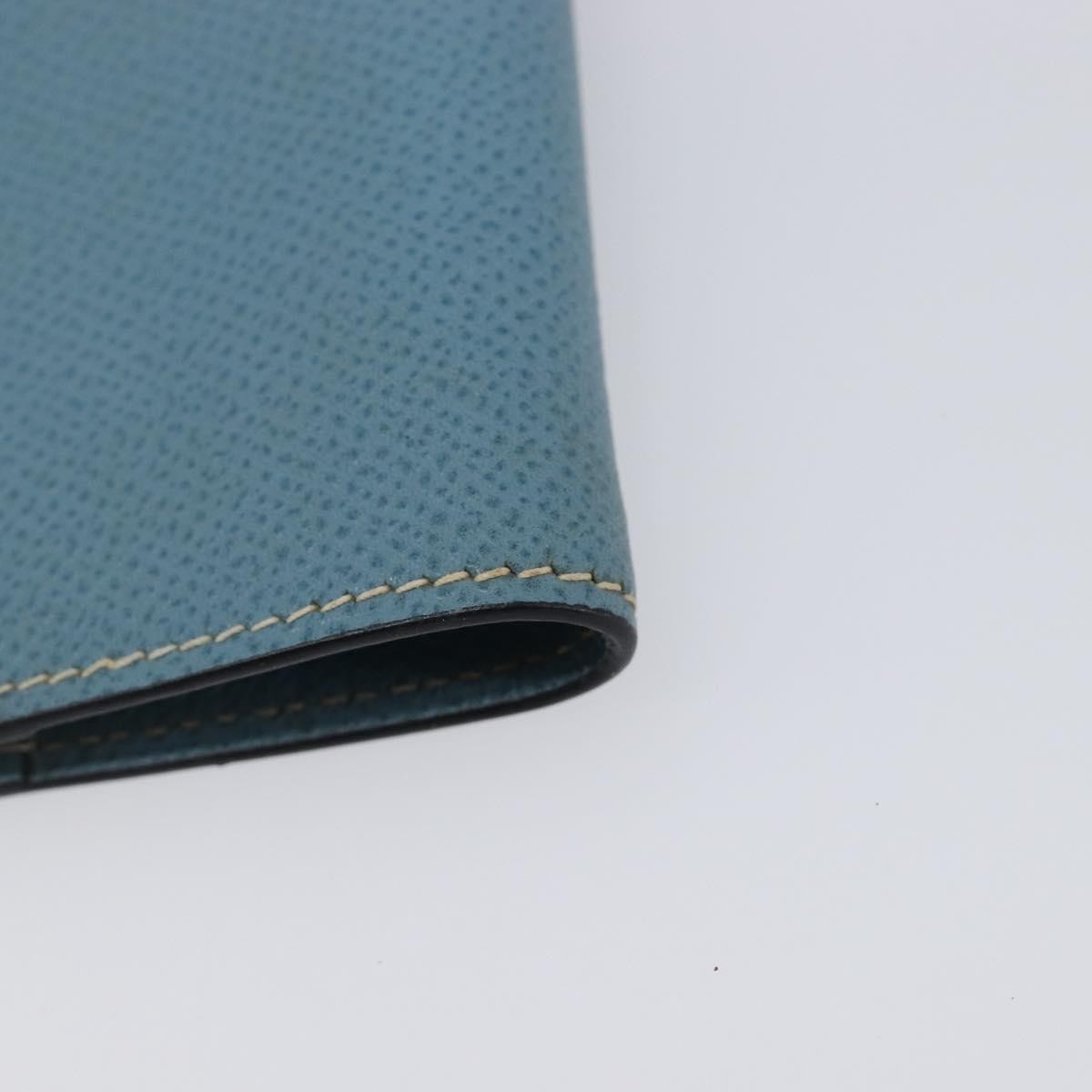 Hermes Vision Agenda Cover Leather Blue Leather Briefcase Bag (Pre-Owned)