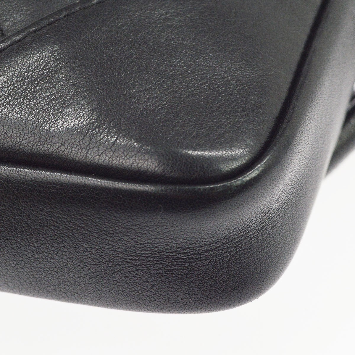 Chanel Cambon Quilted Leather Black Leather Crossbody Bag Bag (Pre-Owned)