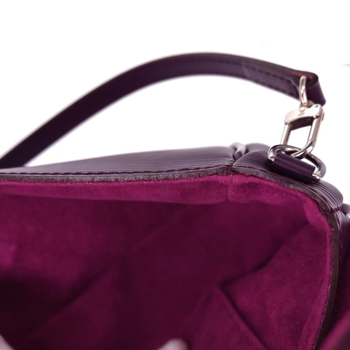 Louis Vuitton Montaigne Clutch Epi Leather Purple Leather Clutche & Pouche Bag (Pre-Owned)