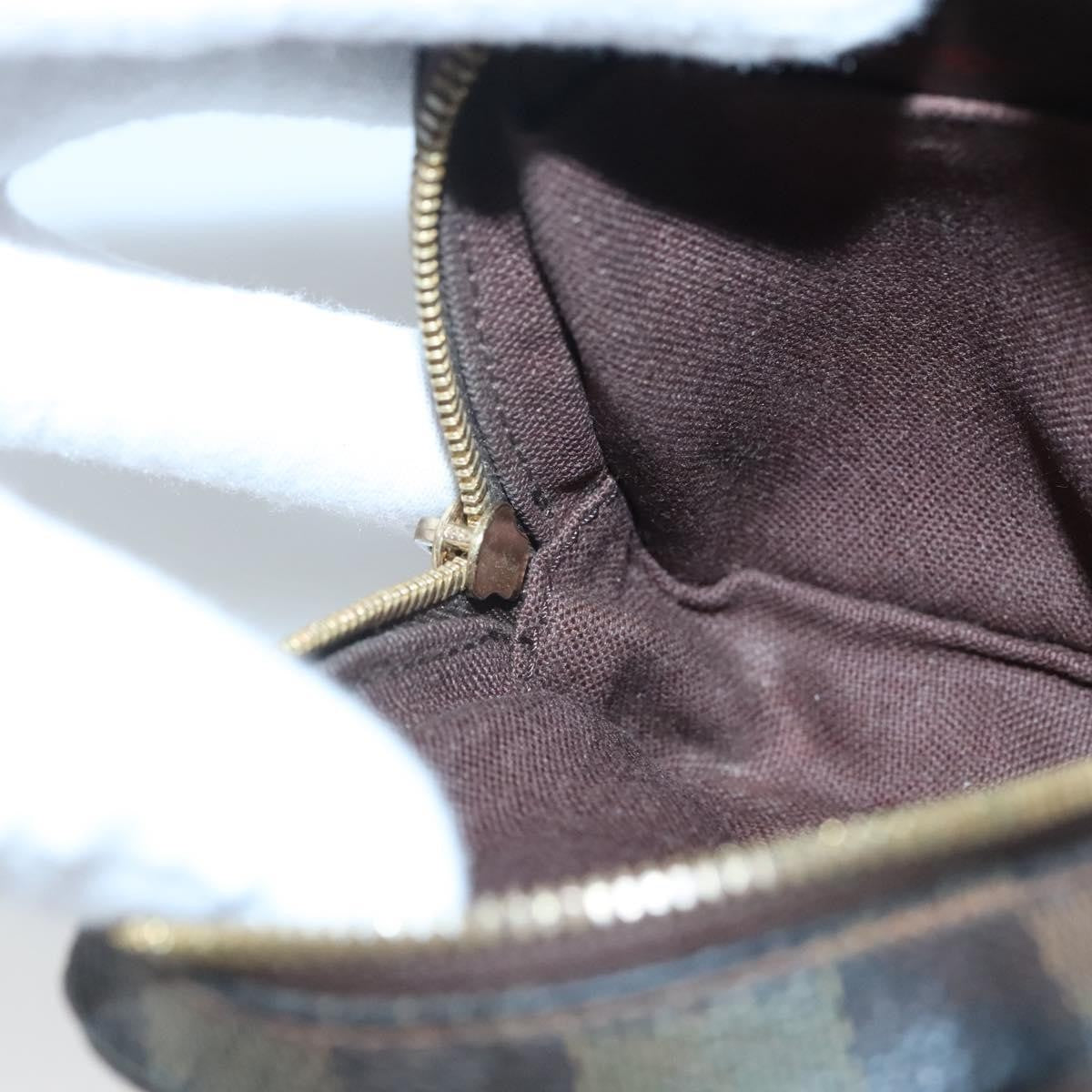 Louis Vuitton Etui Okapi Camera Case Damier Ebene Brown Canvas Bag (Pre-Owned)