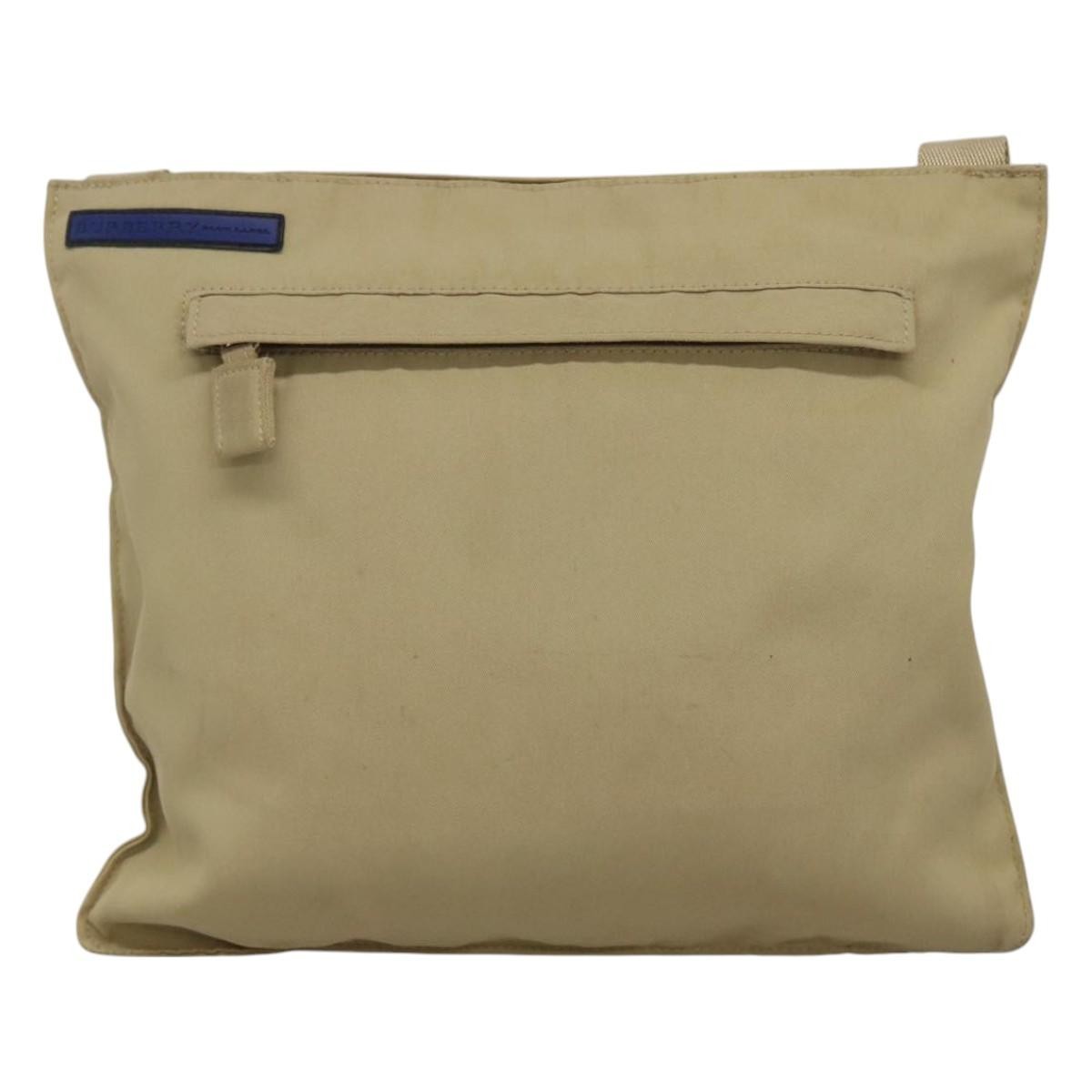 Burberry Blue Label Nylon Beige Nylon Shoulder Bag Bag (Pre-Owned)