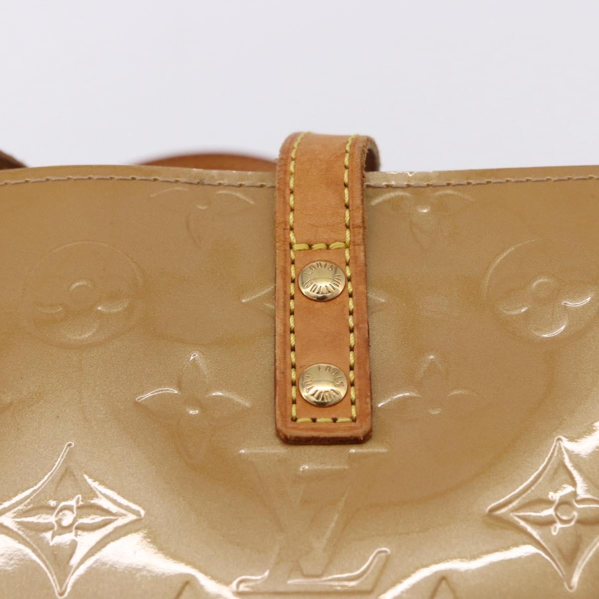 Louis Vuitton Reade Monogram Vernis Beige Patent_Leather Handbag (Pre-Owned)