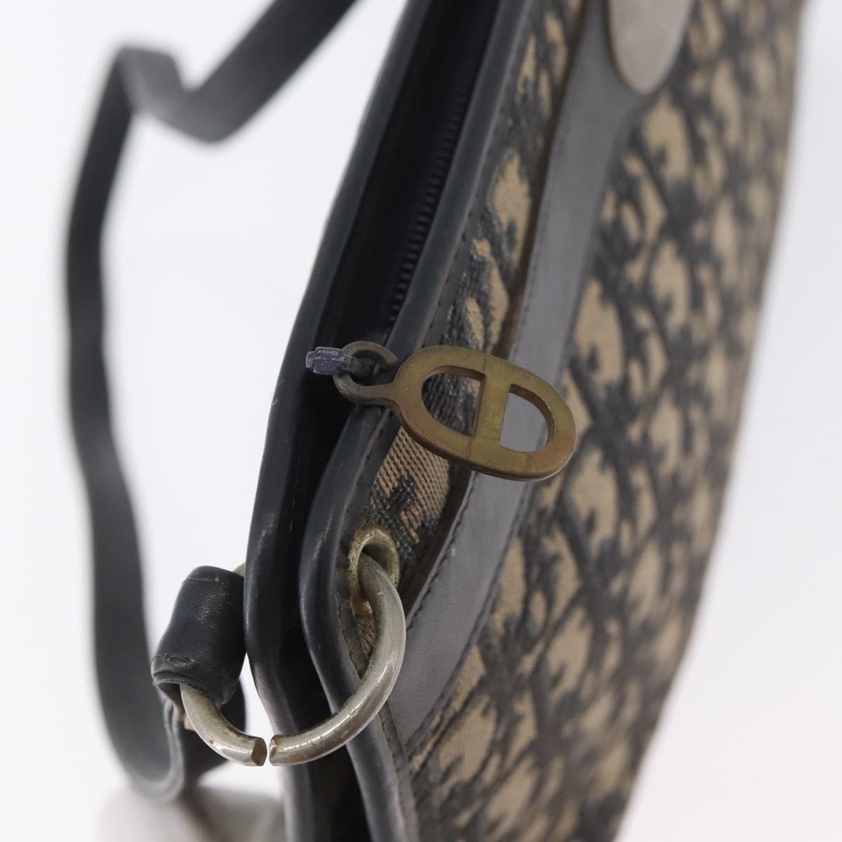 Christian Dior Vintage Trotter Canvas Navy Canvas Shoulder Bag Bag (Pre-Owned)