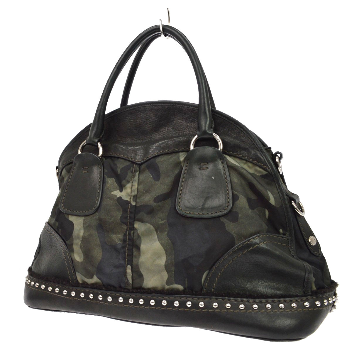 Prada Camouflage Tessuto Green Nylon Tote Bag Bag (Pre-Owned)