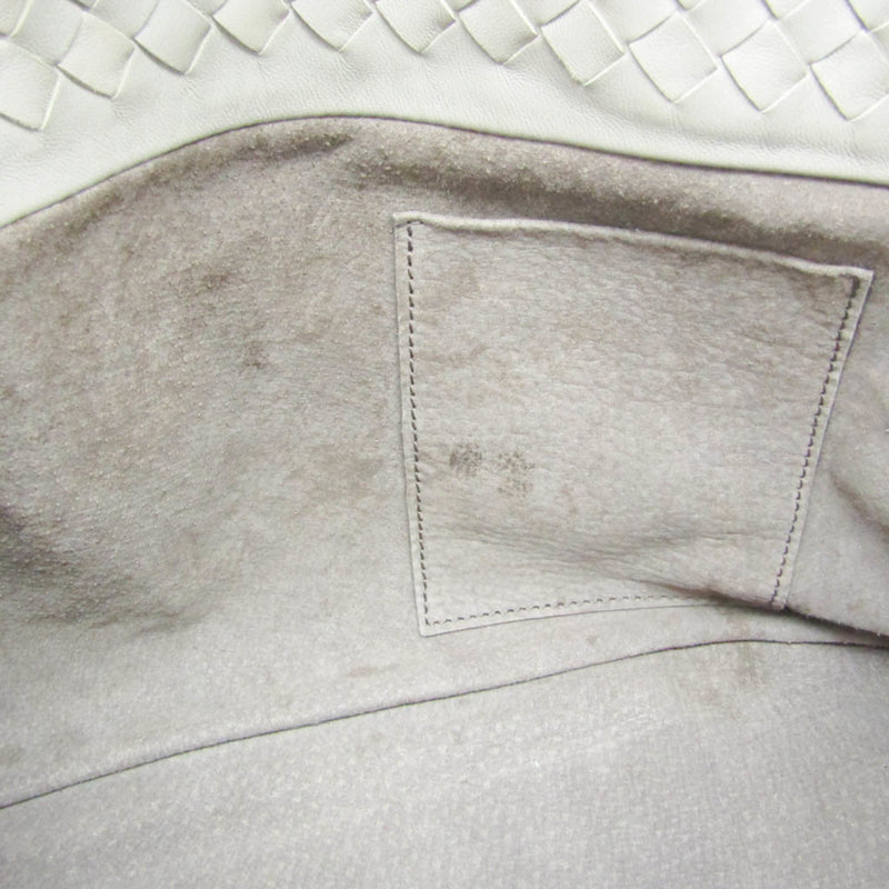 Bottega Veneta Intrecciato Beige Leather Tote Bag (Pre-Owned)