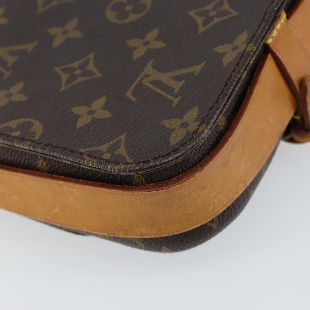 Louis Vuitton Cartouchiere Monogram Canvas Brown Canvas Shoulder Bag Bag (Pre-Owned)