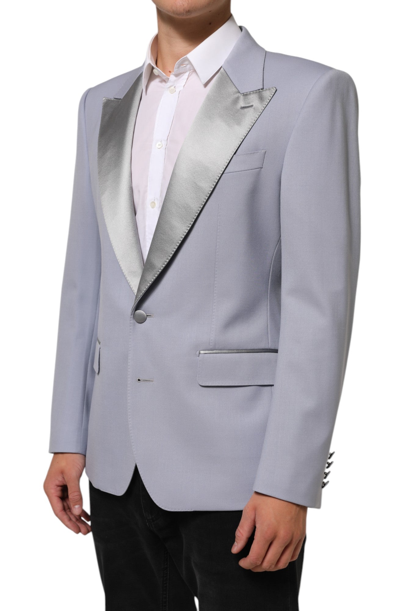 Dolce & Gabbana Gray Wool SICILIA 2 Buttons Men Suit Men's Blazer