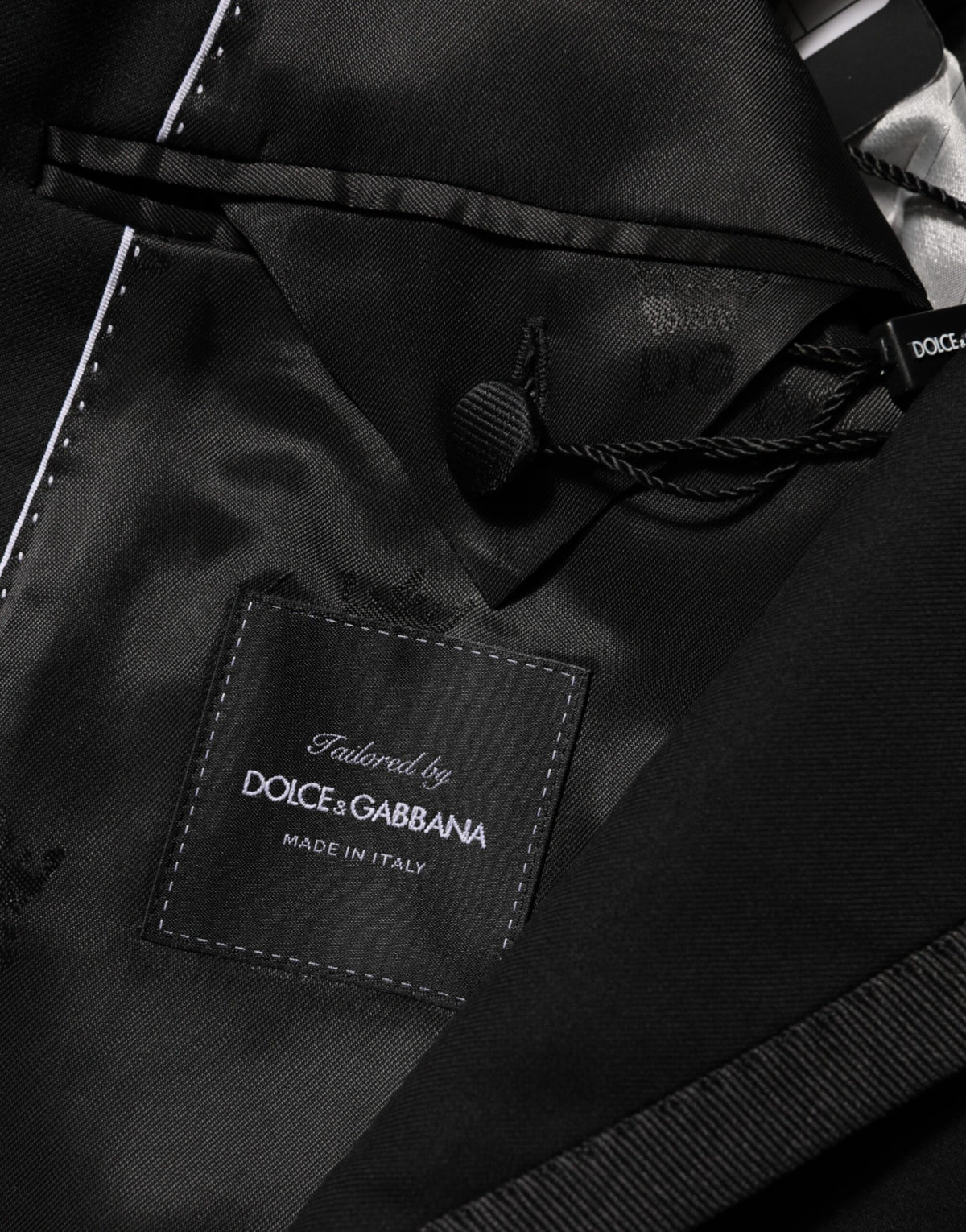 Dolce & Gabbana Black Wool 1 Button Suit Jacket Men Men's Blazer
