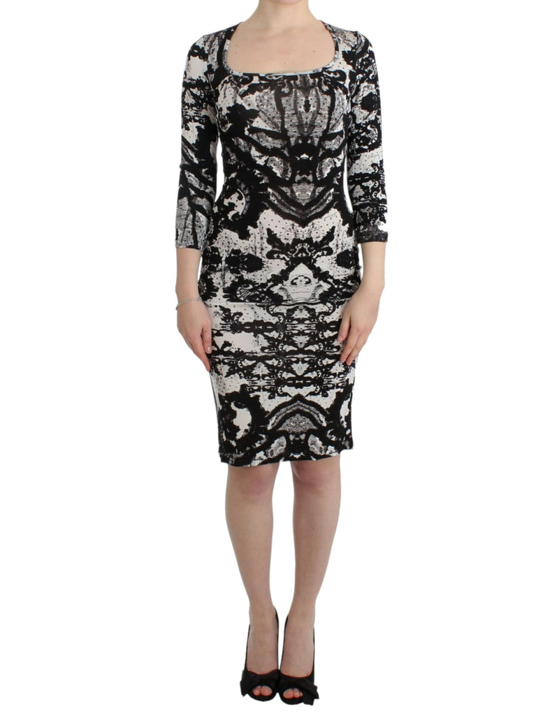 Cavalli Elegant Printed Jersey Sheath Women's Dress