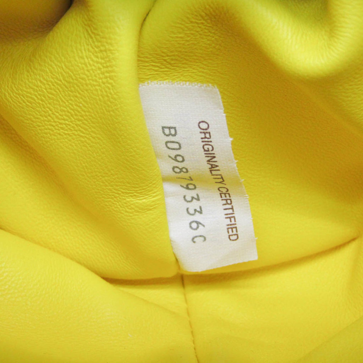Bottega Veneta The Wave Twisted Chenille Yellow Textile Clutche & Pouche Bag (Pre-Owned)