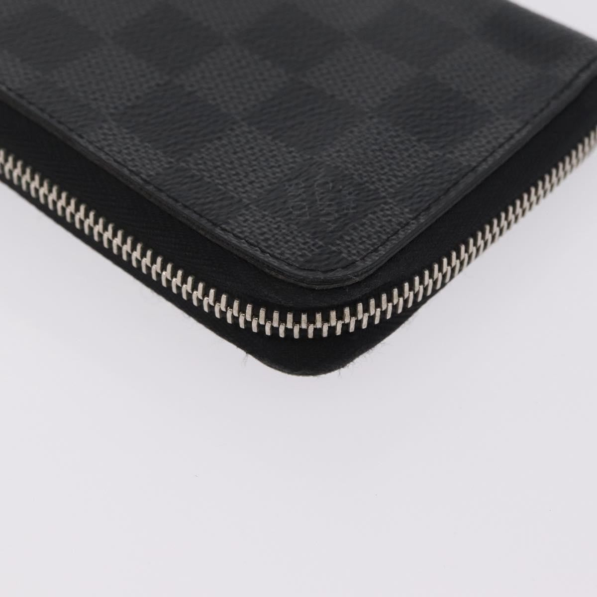 Louis Vuitton Zippy Damier Graphite Gray Canvas Wallets Accessory (Pre-Owned)