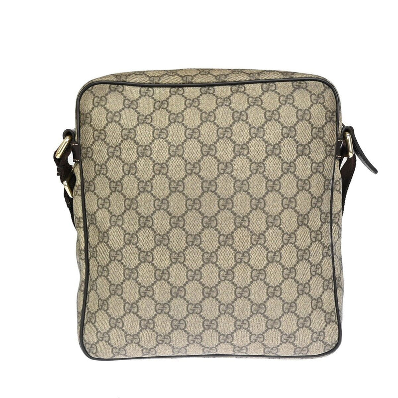 Gucci Gg Plus Beige Canvas Shoulder Bag (Pre-Owned)