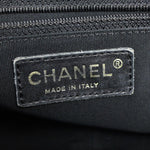 Chanel Petite Shopping Tote Black Leather Shoulder Bag (Pre-Owned)