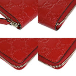 Gucci Guccissima Red Leather Wallet  (Pre-Owned)
