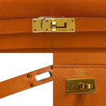 Hermès Kelly Orange Leather Wallet  (Pre-Owned)
