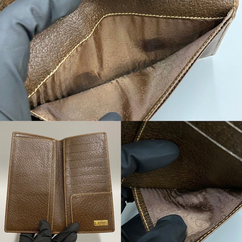 Gucci Brown Leather Wallet  (Pre-Owned)