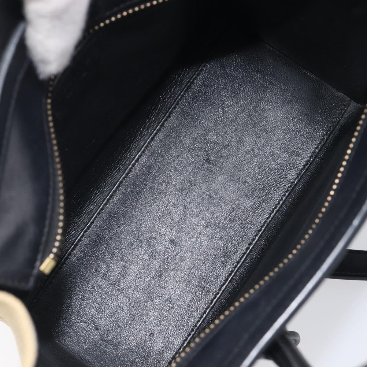 Celine Tricolor Luggage Canvas And Leather Navy Canvas Handbag (Pre-Owned)