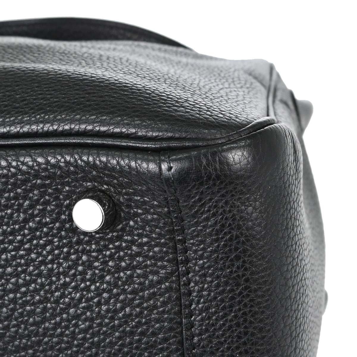 Hermes Lindy Clemence Black Leather Shoulder Bag Bag (Pre-Owned)
