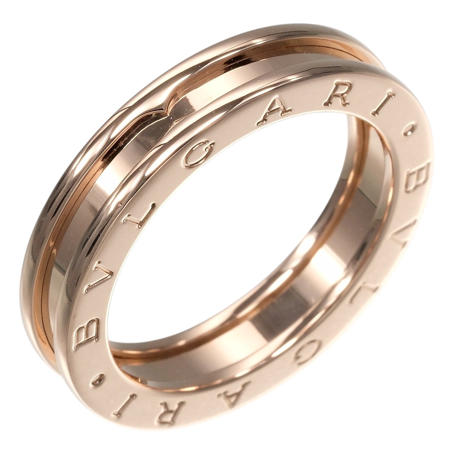 Bvlgari B.Zero1 One Band 18K Rose Gold Gold Pink_Gold Ring Jewelry (Pre-Owned)