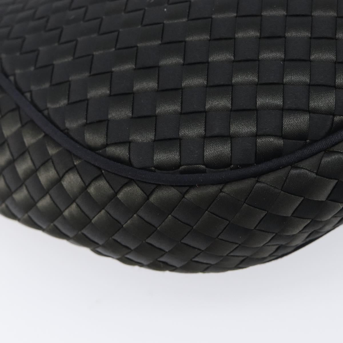 Bottega Veneta Vintage Intrecciato Hobo Nylon Black Nylon Shoulder Bag Bag (Pre-Owned)