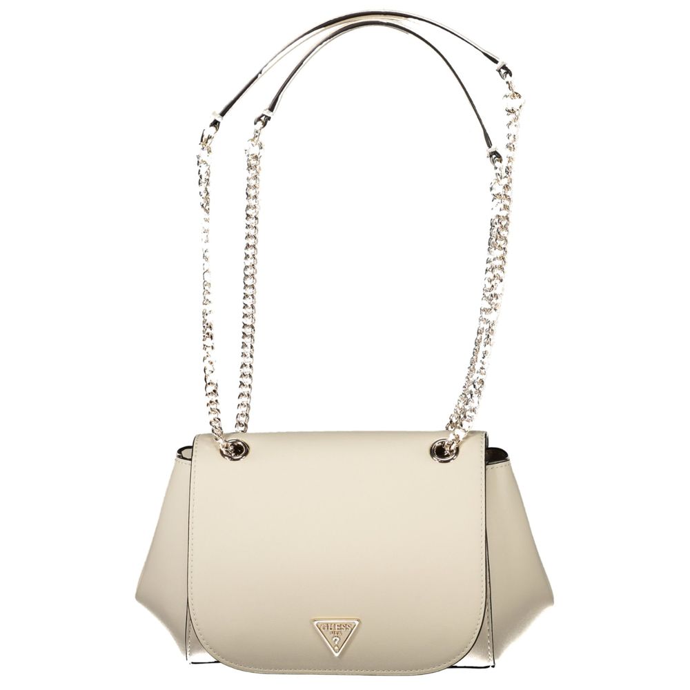 Guess Jeans Bianco Poliuretano Woman Women's Handbag