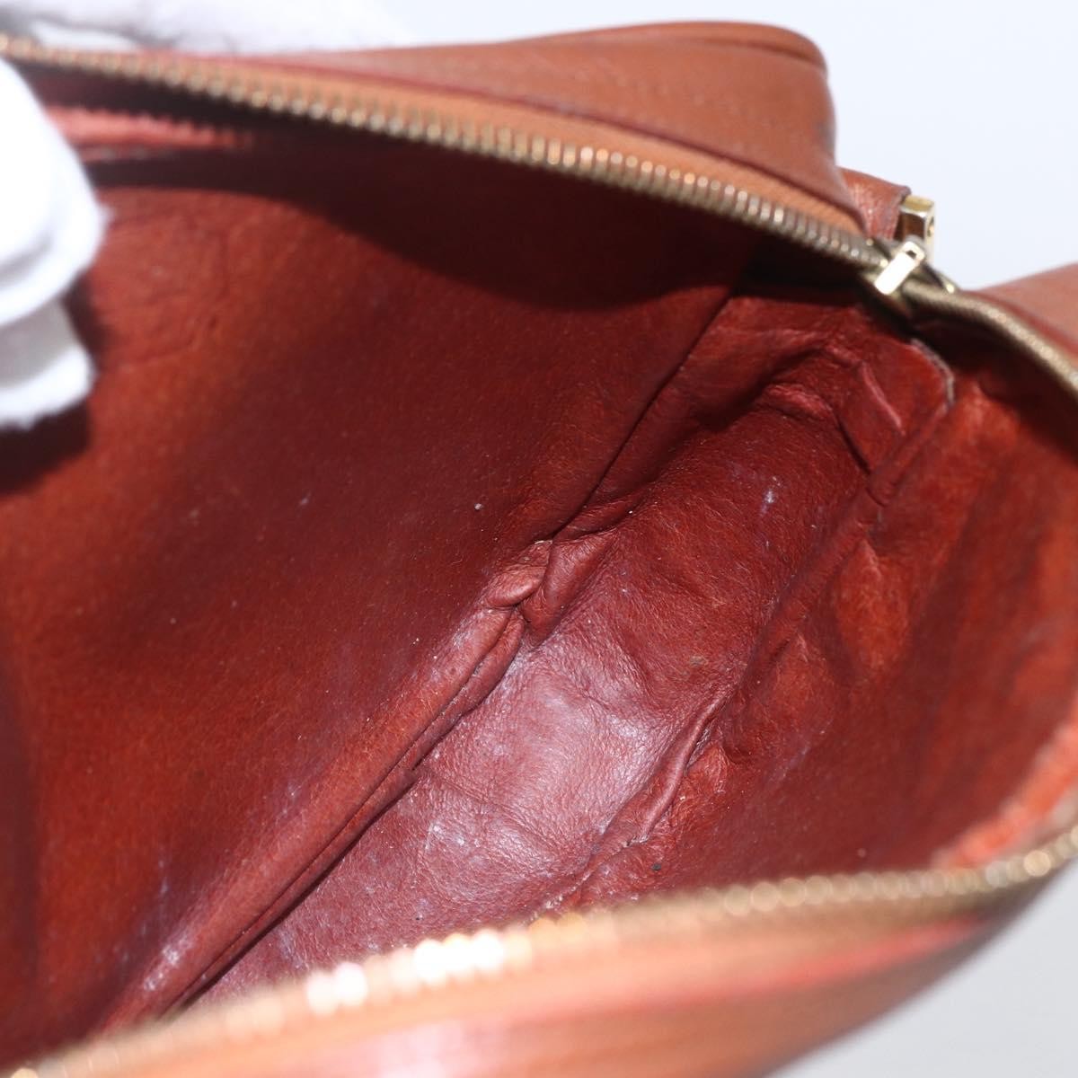 MCM Visetos Canvas And Leather Brown Canvas Shoulder Bag Bag (Pre-Owned)