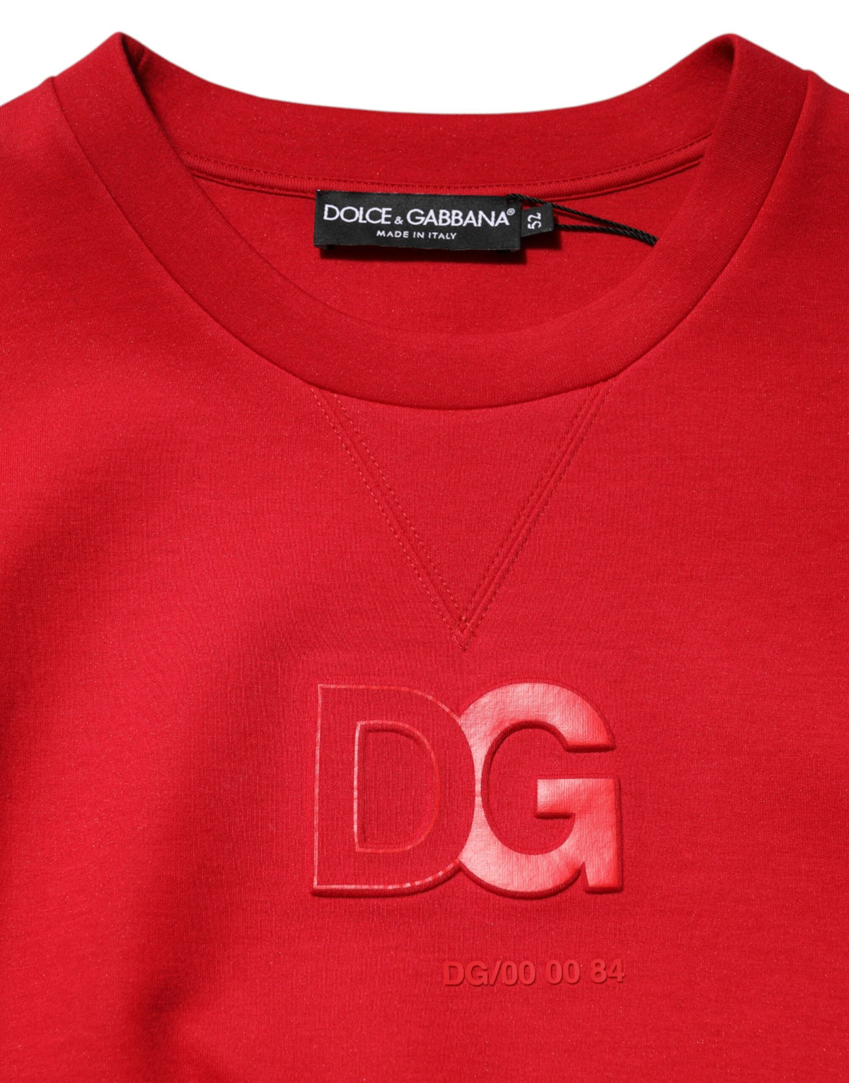 Dolce & Gabbana Red DG Logo Crew Neck Men Sweatshirt Men's Sweater