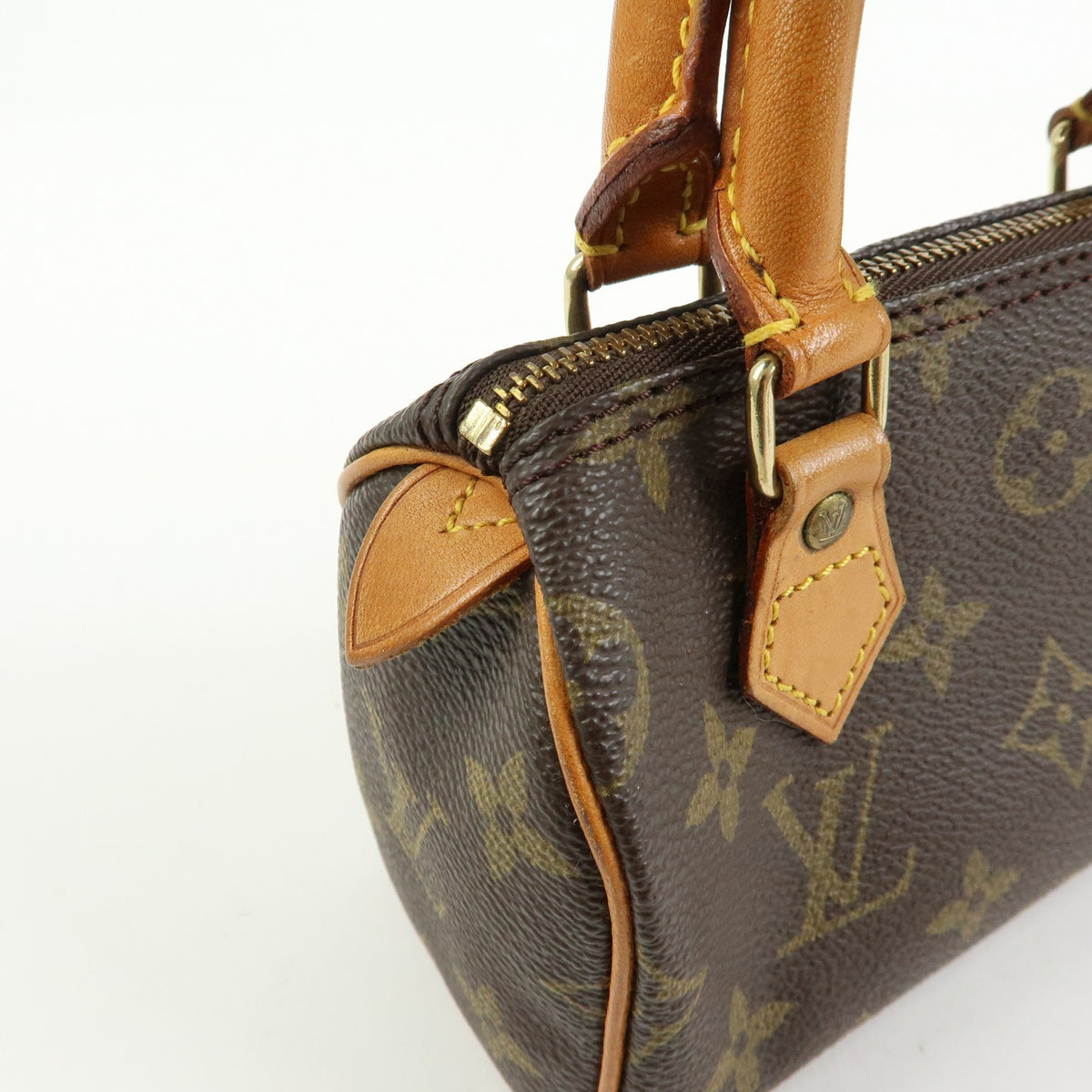 Louis Vuitton Speedy Mini Hl Monogram Canvas Brown Canvas Handbag (Pre-Owned)