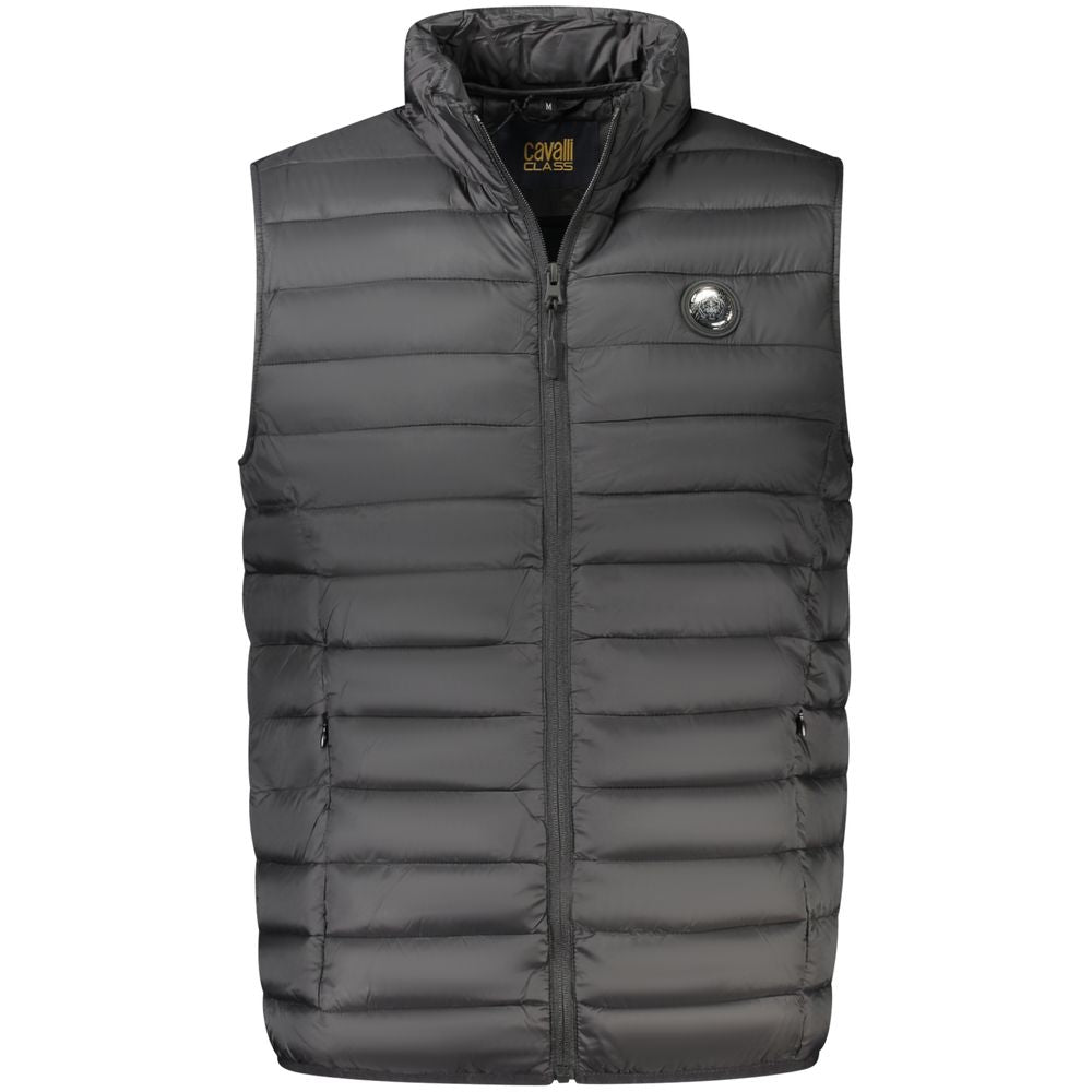 Cavalli Class Nero Polyester Mens Men's Jacket