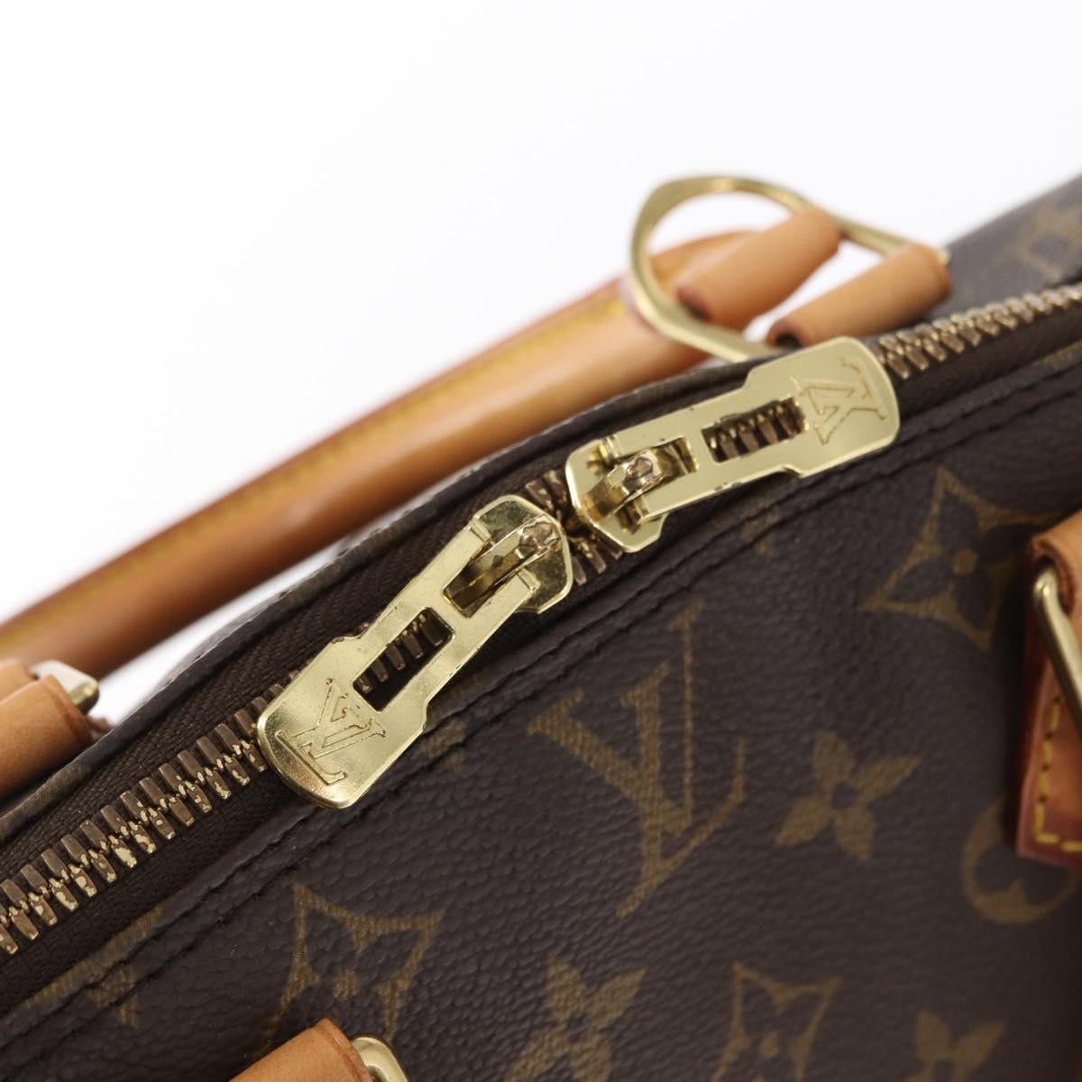 Louis Vuitton Alma Monogram Canvas Brown Canvas Handbag (Pre-Owned)