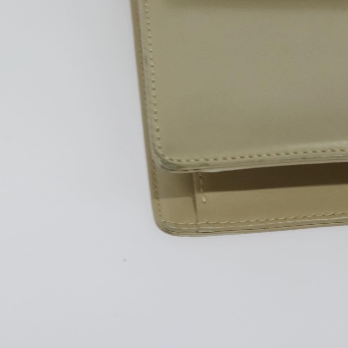 Gucci Vintage Interlocking G Flap Leather Beige Leather Shoulder Bag Bag (Pre-Owned)