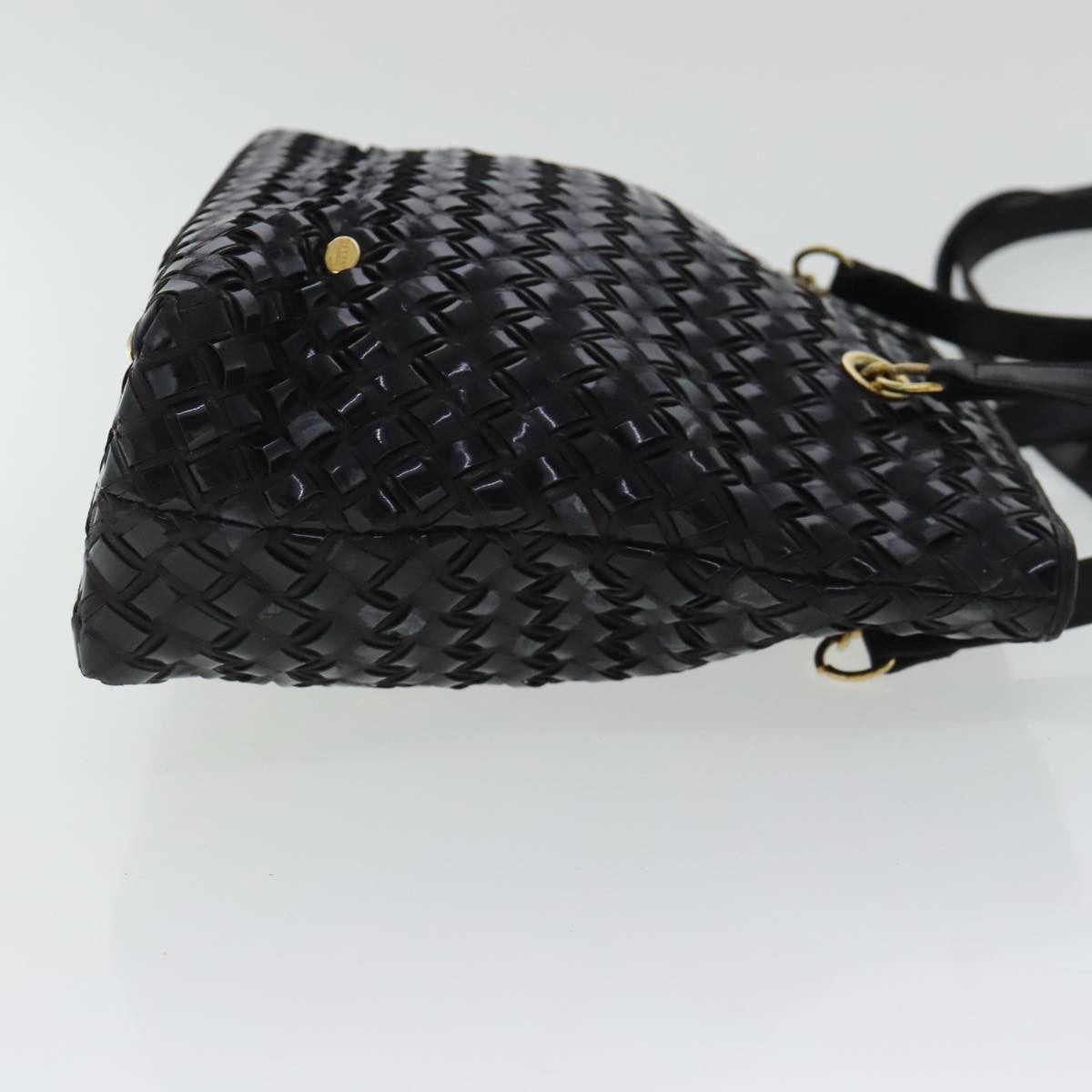 Bally Vintage Patent Leather Black Patent_Leather Crossbody Bag Bag (Pre-Owned)