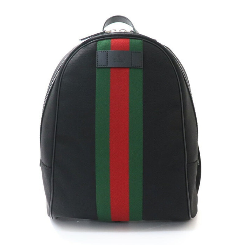 Gucci Ophidia Black Leather Backpack Bag (Pre-Owned)