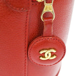 Chanel Vanity Red Leather Handbag (Pre-Owned)