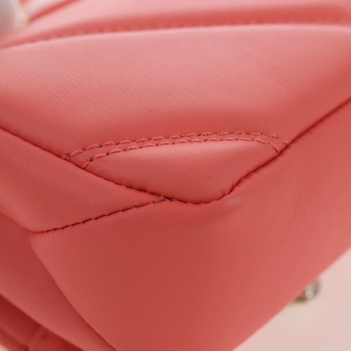 Bvlgari Serpenti Cabochon Diagonal Quilted Leather Pink Leather Shoulder Bag Bag (Pre-Owned)