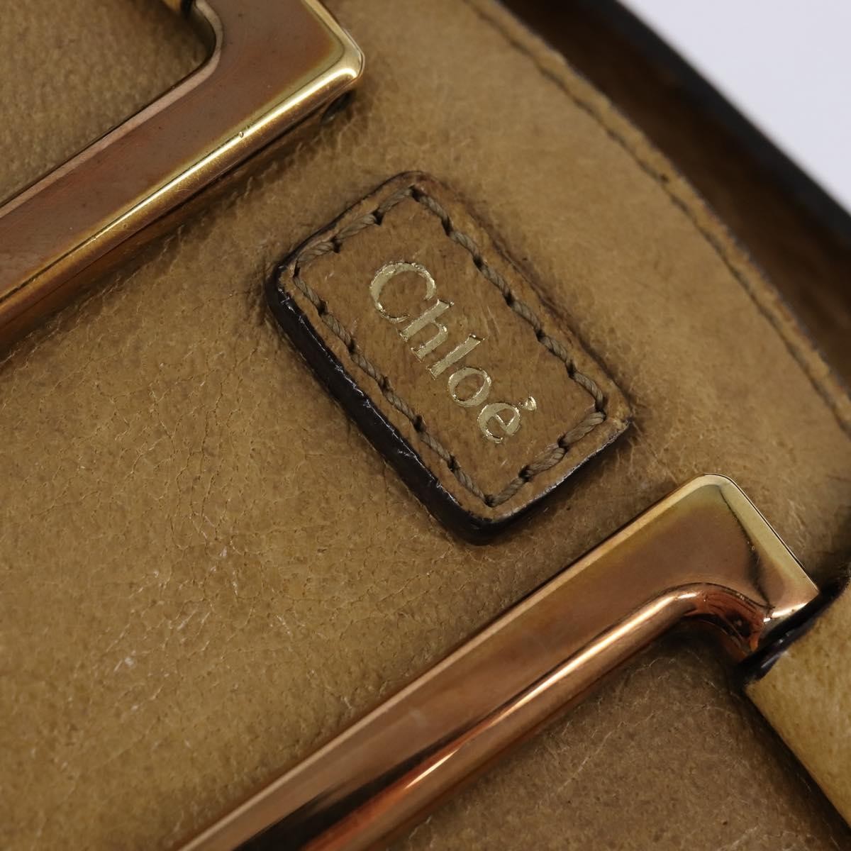 Chloe Ethel Leather Beige Leather Handbag (Pre-Owned)