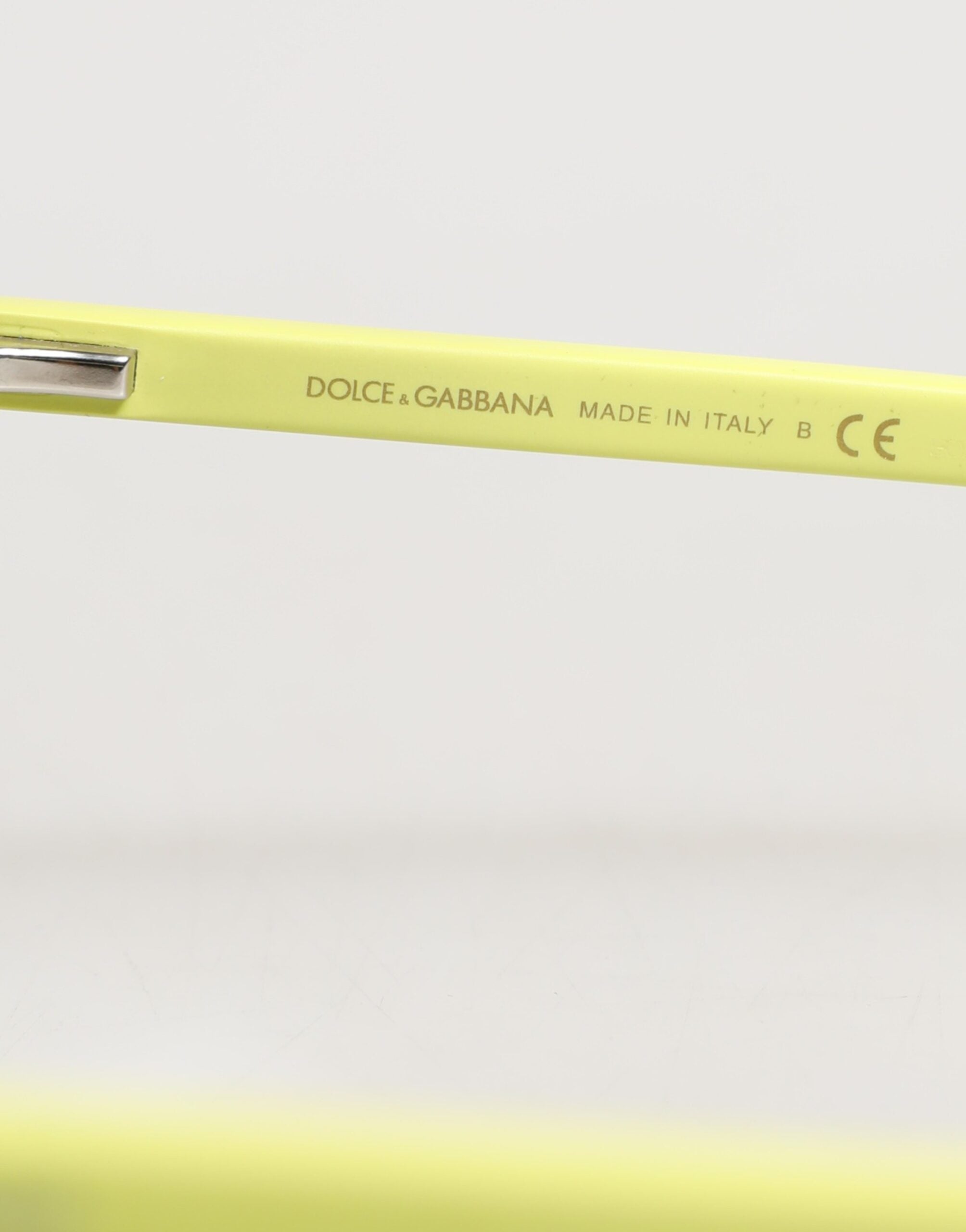 Dolce & Gabbana DG4324 Yellow Framed Mirrored Lenses Eyewear Women's Sunglasses (Pre-Owned)