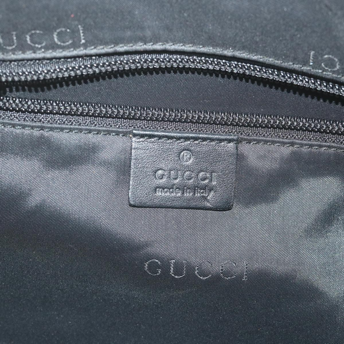 Gucci Vintage Flap Nylon Black Nylon Shoulder Bag Bag (Pre-Owned)