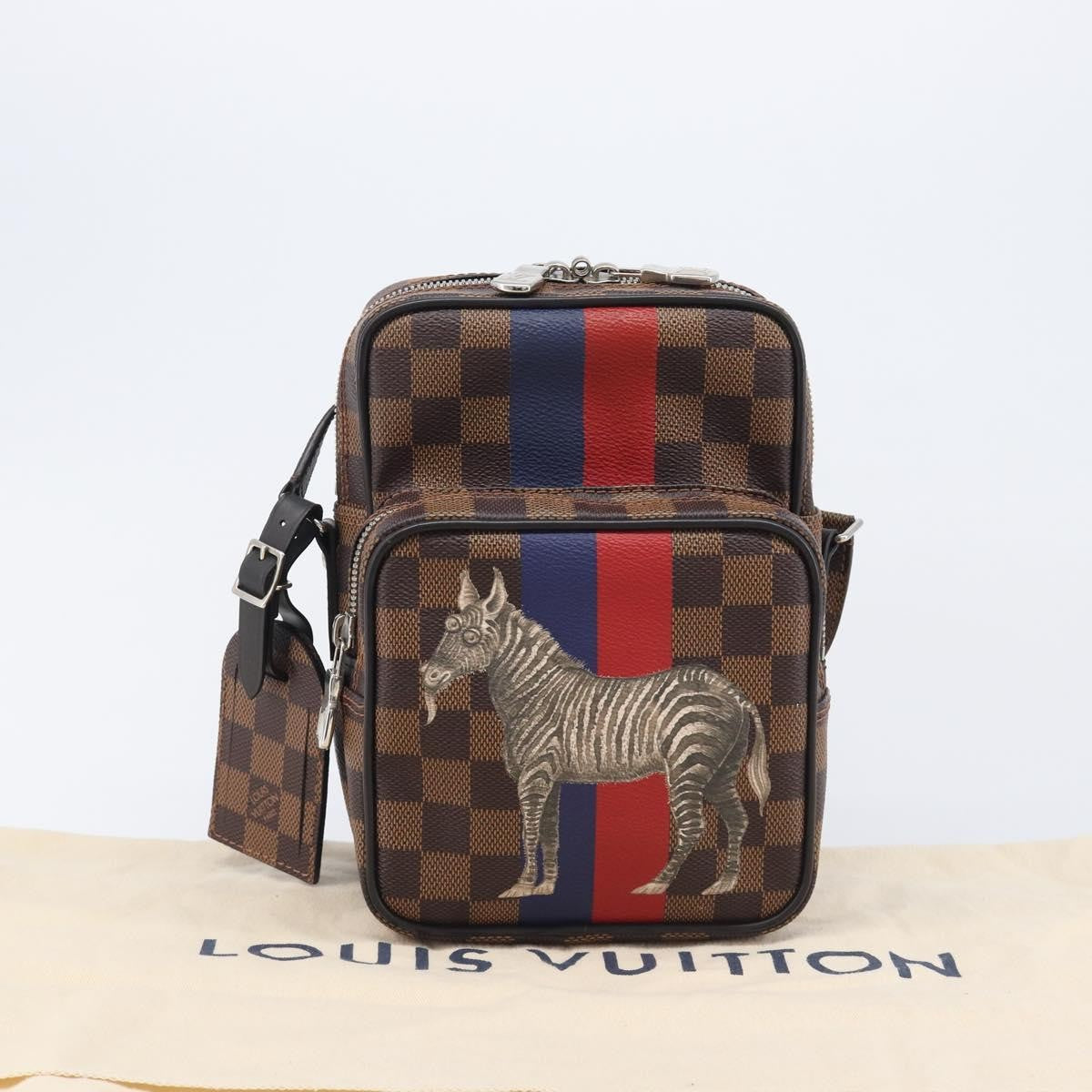 Louis Vuitton Amazone Limited Edition Chapman Savane Damier Brown Canvas Handbag (Pre-Owned)
