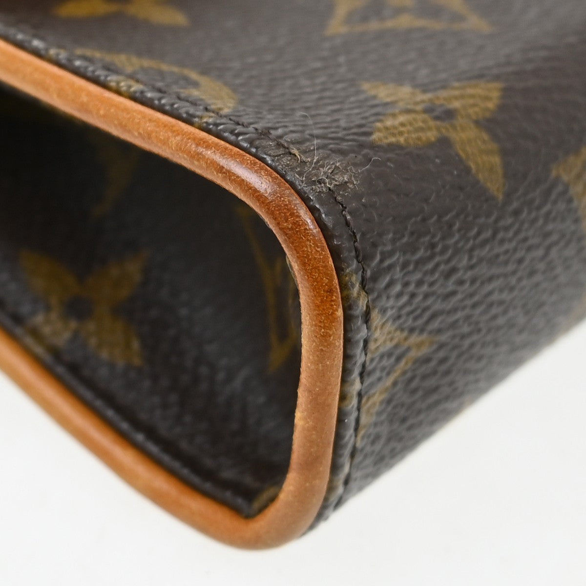 Louis Vuitton Florentine Waist Monogram Canvas Brown Canvas Clutche & Pouche Bag (Pre-Owned)