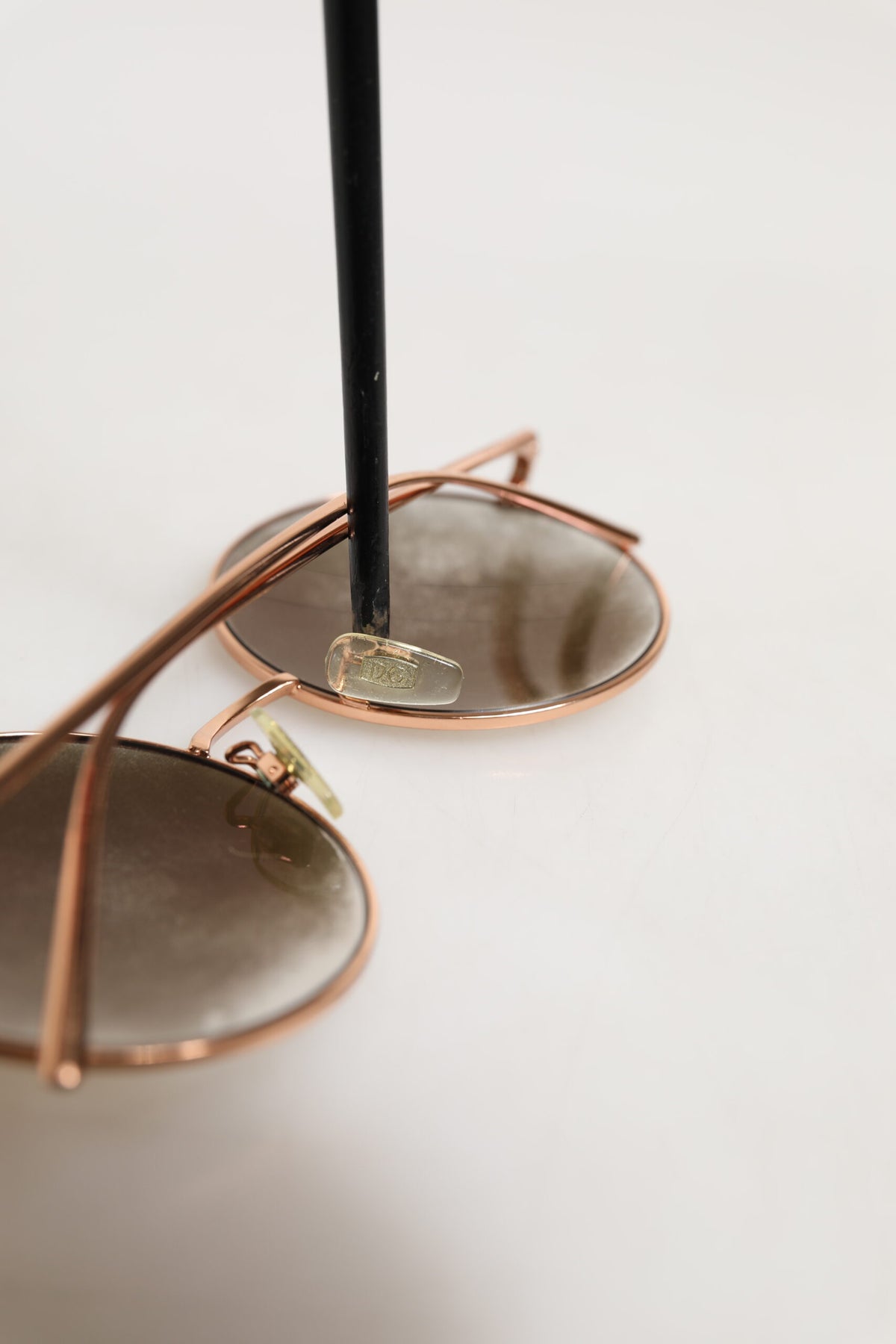 Dolce & Gabbana DG2215K Gold Metal Round Shades Eyewear Women's Sunglasses (Pre-Owned)