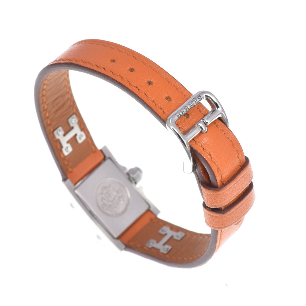 Hermes Medor Quartz Metal And Leather Watch (Pre-Owned)
