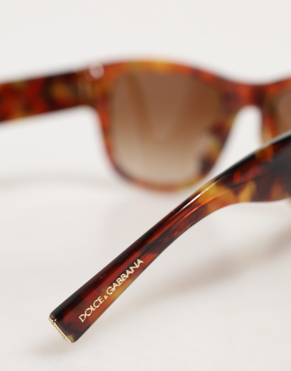 Dolce & Gabbana DG4338F Brown Havana Full Rim Round Lenses Women's Sunglasses