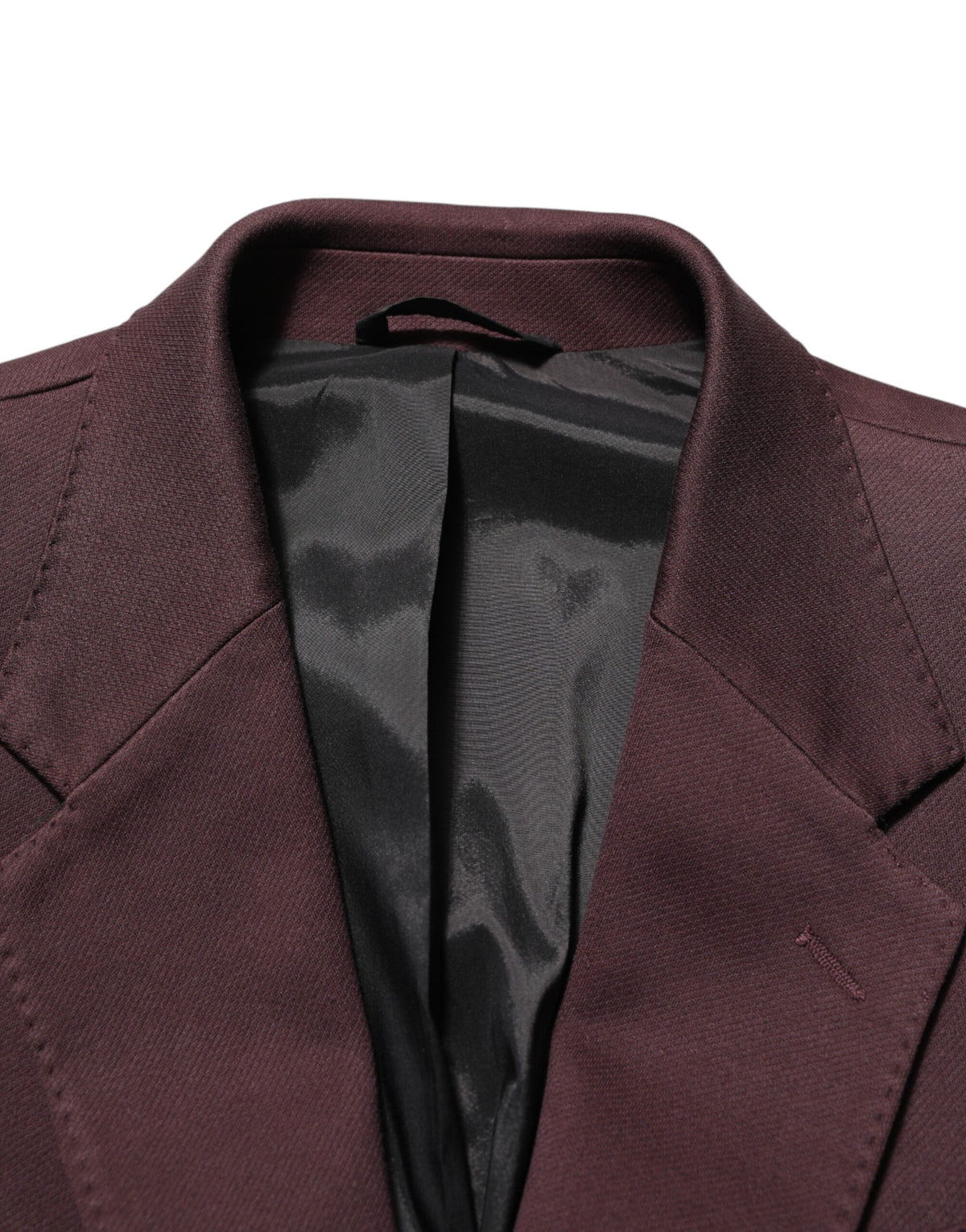 Dolce & Gabbana Maroon Cotton 2 Buttons Suit Jacket Men's Blazer