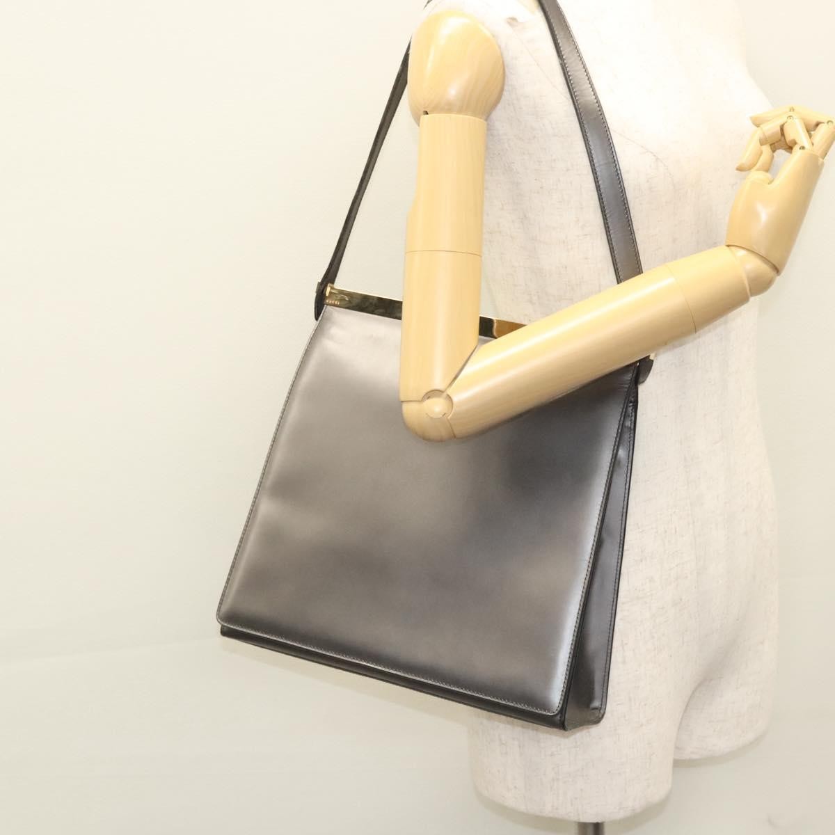 Gucci Shoulder Leather Brown Leather Shoulder Bag Bag (Pre-Owned)