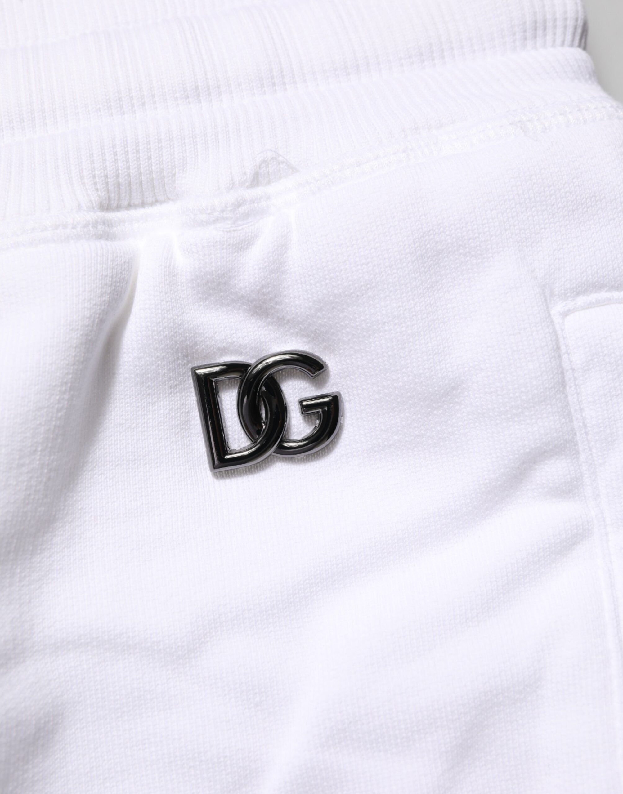 Dolce & Gabbana White Distressed Cotton Men Bermuda Men's Shorts