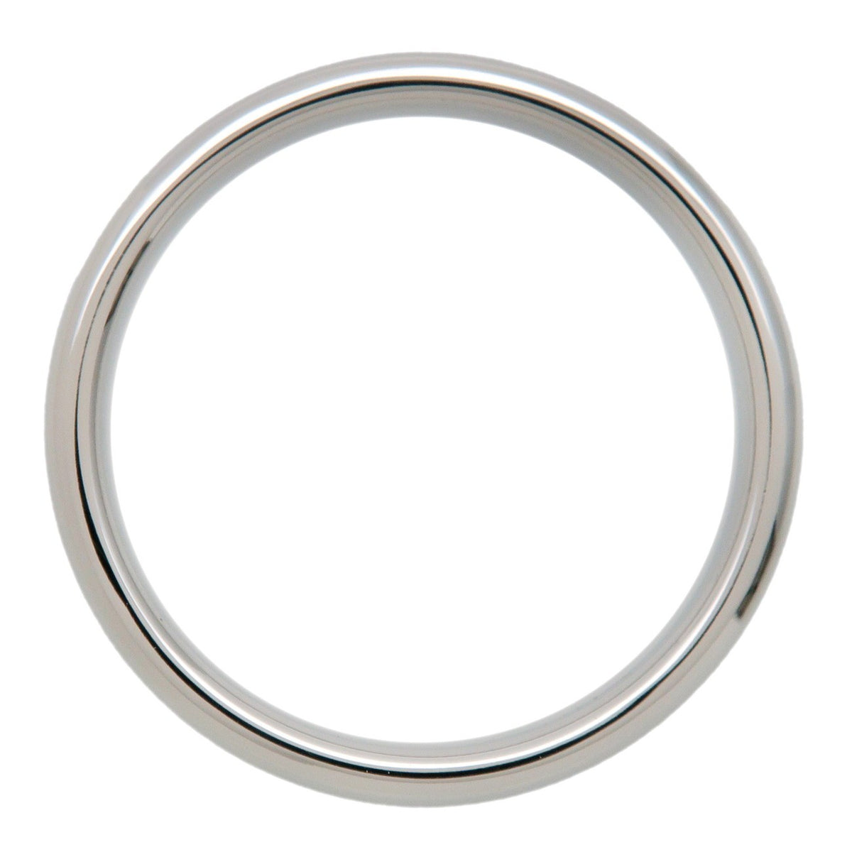 Tiffany & Co. Classic Wedding Band Platinum Silver Platinum Ring Jewelry (Pre-Owned)