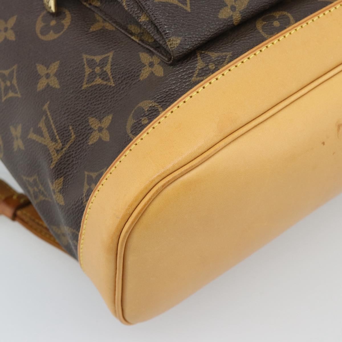Louis Vuitton Vintage Montsouris Monogram Canvas Brown Canvas Backpack Bag (Pre-Owned)